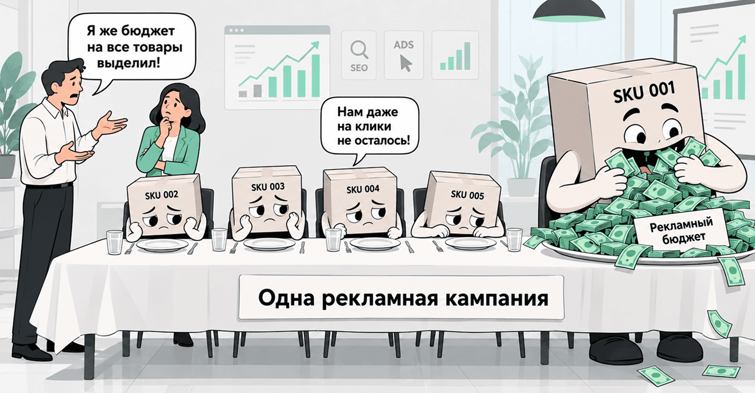 Неправильно настроенная реклама Ozon снижает эффективность продаж